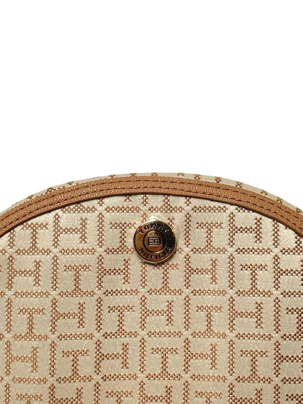👜 Bolsa Crossbody Tommy Hilfiger Monograma Beige | Estilo Clásico y Tamaño Ideal